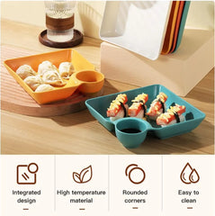 Dumpling & Snack - 4 Piece Plate Set