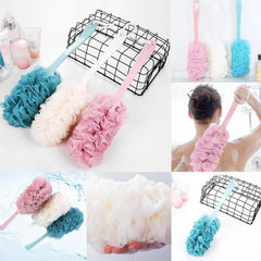 Gentle Back Scrubber Shower Pouf with Soft Mesh for Effective Cleaning and Massage