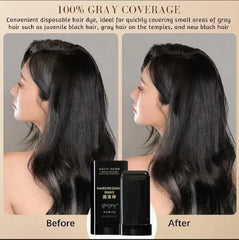 Gegemoon Black Hairdressing Wand – 2-in-1 Natural Color Touch-Up Stick -16g