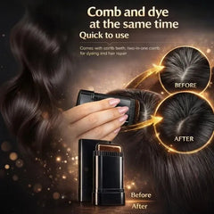 Gegemoon Black Hairdressing Wand – 2-in-1 Natural Color Touch-Up Stick -16g