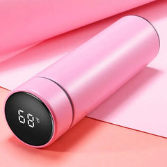 Smart LED Temperature Display Vacuum Insulated Water Bottle-Each