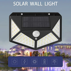 100 LED Solar Light Motion Sensor Outdoor Solar Lamp