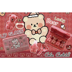 Color Castle Lucky Bear Lipgloss 4Pcs Set