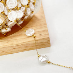 Baroque ABS pearl Chain Permanent Bracelet