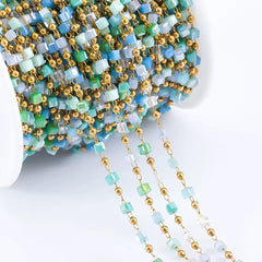 Four Crystal Stone Beads Permanent Bracelet