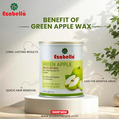 Ezabella Apple Green Liposoluble Hair Removing Wax