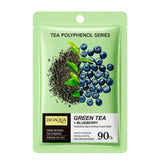 BIOAQUA Green Tea & Blueberry Hydrating Rejuvenating Facial Sheet Mask - 25ml - Each