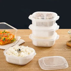 Mini Drain Storage Container with Lid – Pack of 4