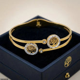 Gold Double Tree of Life Bracelet