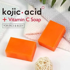 Guanjing Kojic Acid Moisturizing And Whitening Orange Soap for Face and Body
