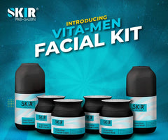 Skir Reborn Insta Glow Vita-Men's Facial Set - 200gm Each