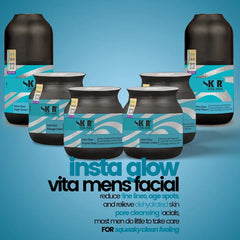 Skir Reborn Insta Glow Vita-Men's Facial Set - 200gm Each