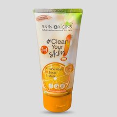 Skin Origins 3-in-1 Vitamin C Face Wash, Scrub & Mask - 100ml