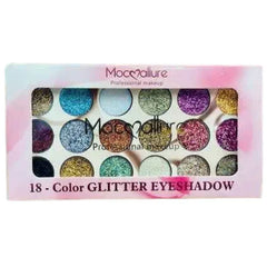 Mocallure 18-Color Glitter Eyeshadow Palette