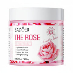 Sadoer Exfoliating Body Butter Cream Lotion Rose - 200g