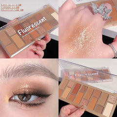 Miss Lara Fluorescent Eyeshadow Palette - 16 Colors