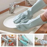 Kitchen Gloves Silicone Dishwashing Gloves