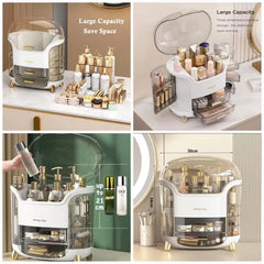Luxury Cosmetic Organizer, Dustproof and Waterproof Makeup Vanity Organizer