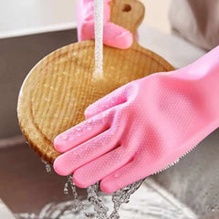 Kitchen Gloves Silicone Dishwashing Gloves