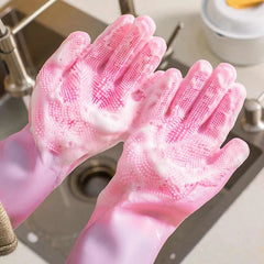 Kitchen Gloves Silicone Dishwashing Gloves