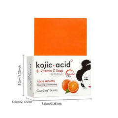 Guanjing Kojic Acid Moisturizing And Whitening Orange Soap for Face and Body