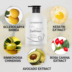 Leaderhair Organic Nourishing Conditioner Silky Smooth Hair Care - 330ml