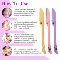 Flawless Feather Flamingo Facial Razor