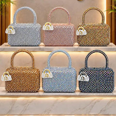 Rhinestone Crystal Embellished Clutch Bag