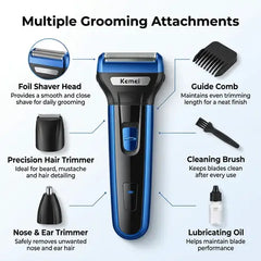 Kemei KM-6332 Electric Hair Clipper 3 in 1 Grooming Kit