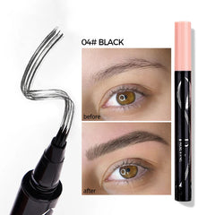 Precision Liquid Eyebrow Pen – 4-Sided Angle Tip & Waterproof Formula