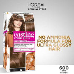 LOreal Paris Casting Crème Gloss Hair Color - 600 Dark Blonde