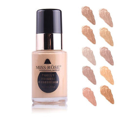 Miss Rose Waterproof Moisturizing Oil Free Full Coverage Foundation - 30ml