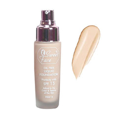 Sweet Face Oil Free Liquid Foundation SPF 15 - 55ml
