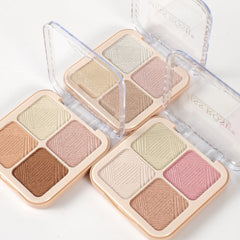 Miss Rose Luminous Glow 4-Color Highlighter Palette