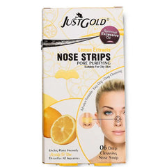 Just Gold Nose Wax Strips Lemon Extracts