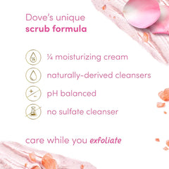 Dove Exfoliating Body Scrub in Himalayan Salt & Rose Oil - 425g