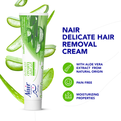 Nair Gentle Hair Removal Cream Natural Aloe Vera Extract - 110 gm