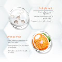 VLCC Acne Defense Serum Face Wash with Salicylic Acid Serum & Orange Peel - 150ml