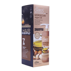 Chirs's Moroccon Shampoo + Hair Serum Pack Of 2 Bundle