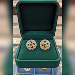 Zircon Tops & Studs – Elegant Silver Zircon Earrings for Women