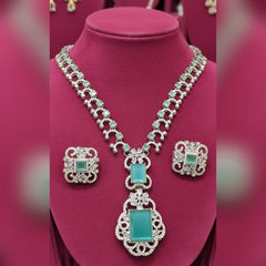Zircon Necklace and Earrings set
