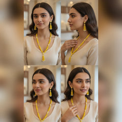 Multi-strand beaded necklace Set