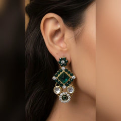 Elegant Kundan Earrings – Traditional Charm