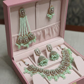 Royal Bridal Jewelry Set with Jhumki, Tikka & Jhumar