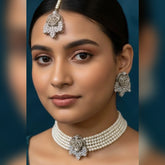 Turkish Flower Choker Set – Elegant Floral Charm