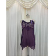 Sheer Mesh Underwear Sexy Lace See-through Nightdress - 8185