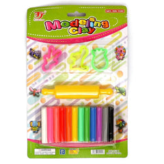 Children's modeling clay set with tools