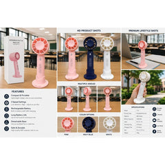 Portable Handheld T-10 Handheld Mini Fan - Each