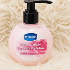 Vaseline Rose & Milky Face & Body Lotion