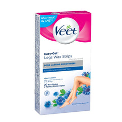 Veet Easy Gel Body & Legs Wax Strips Sensitive Skin - 20 strips